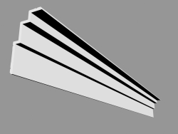 Gesims C392 - Stufen (200 x 19 x 10 cm)