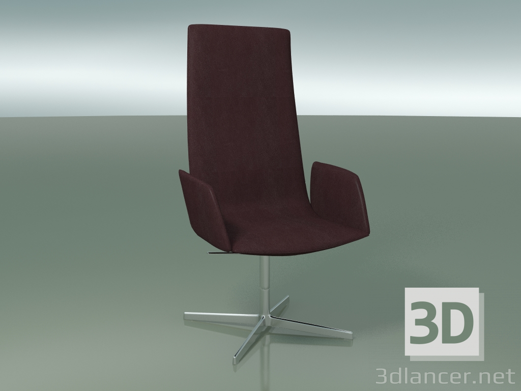 modèle 3D Chaise Manager 4914BR (4 pieds, avec accoudoirs souples) - preview