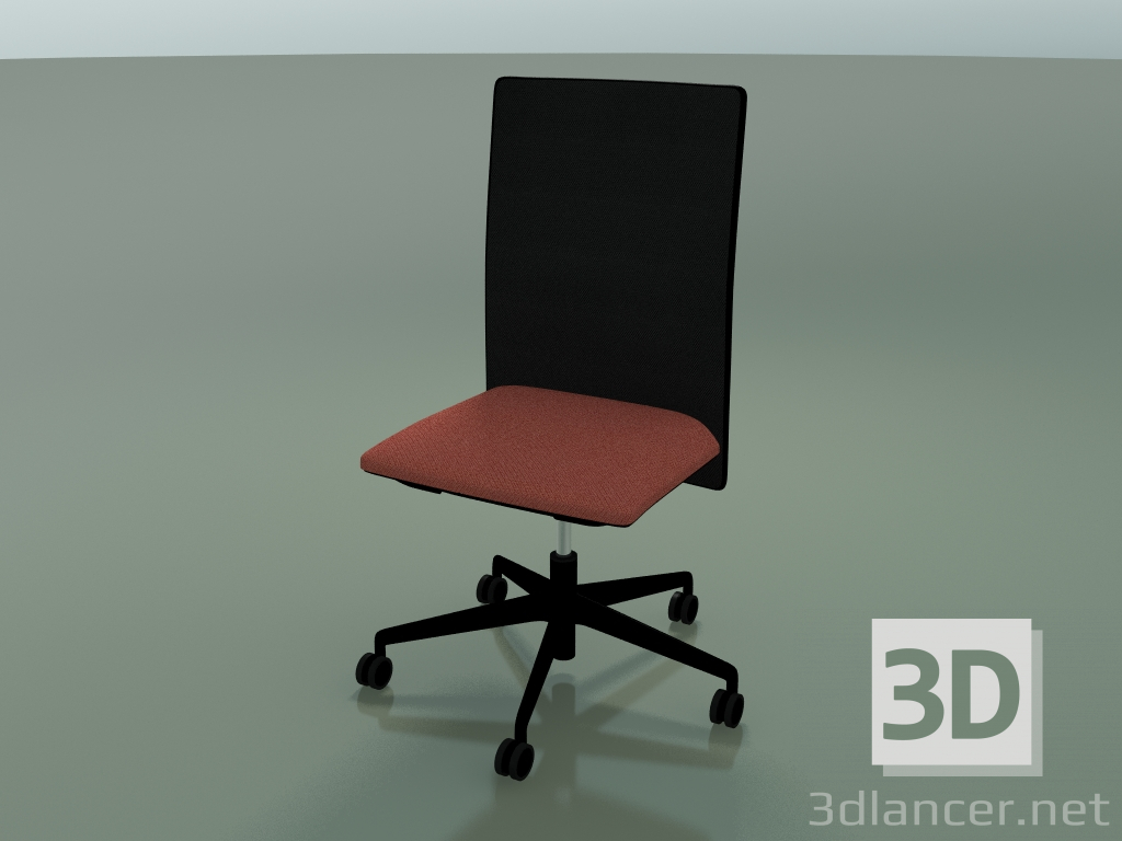 Modelo 3d Cadeira com encosto alto 6502 (5 rodas, com tela, V39) - preview