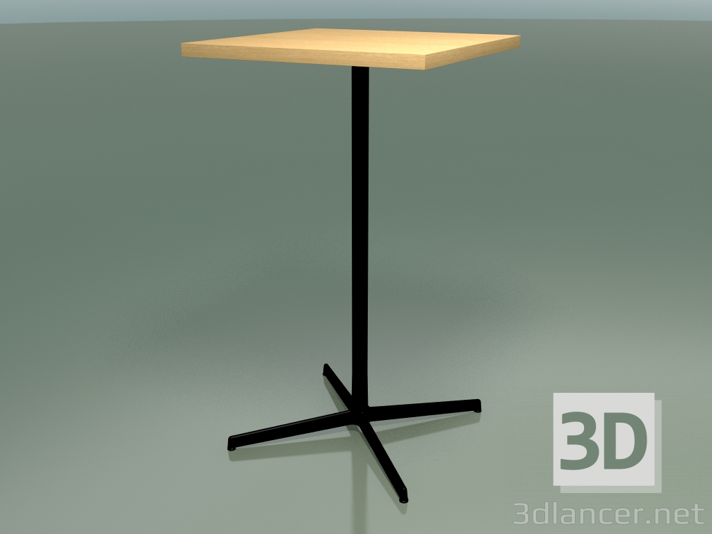 3D Modell Quadratischer Tisch 5568 (H 105,5 - 60 x 60 cm, natürliche Eiche, V39) - Vorschau