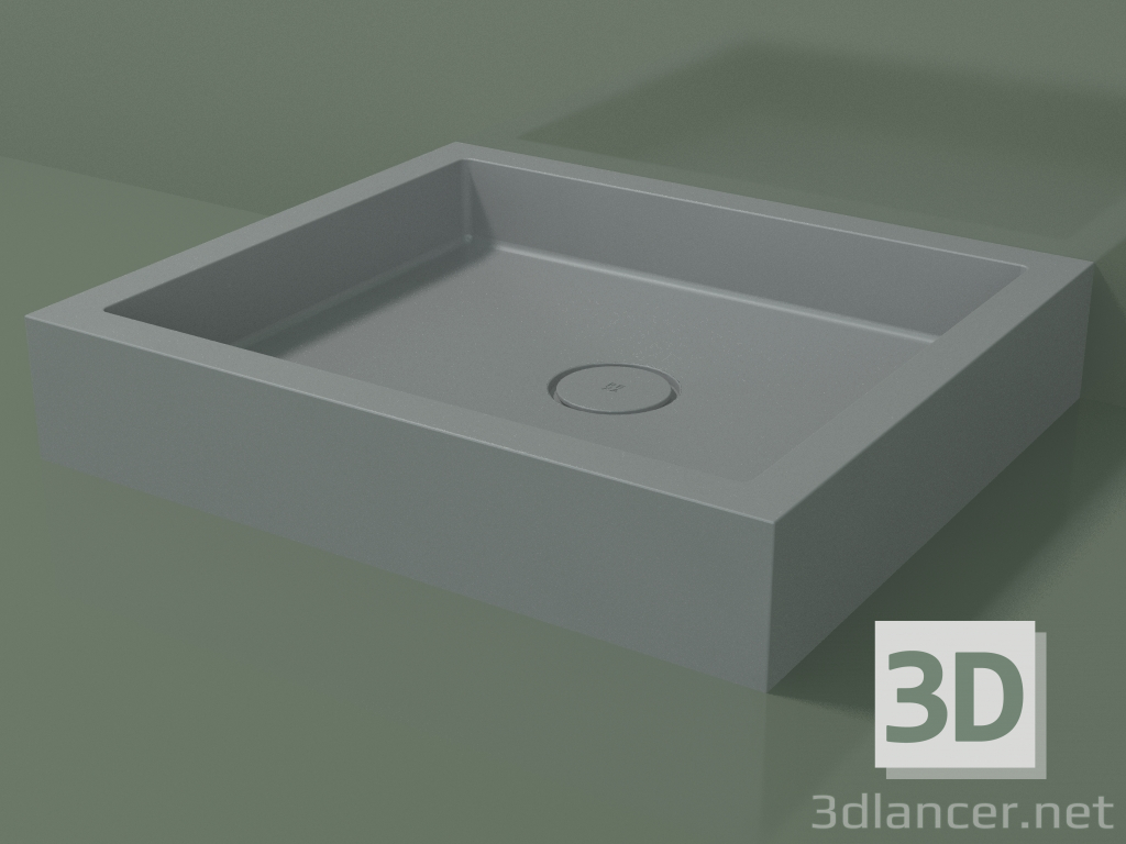 3D modeli Duş teknesi Alto (30UA0117, Gümüş Gri C35, 80x70 cm) - önizleme