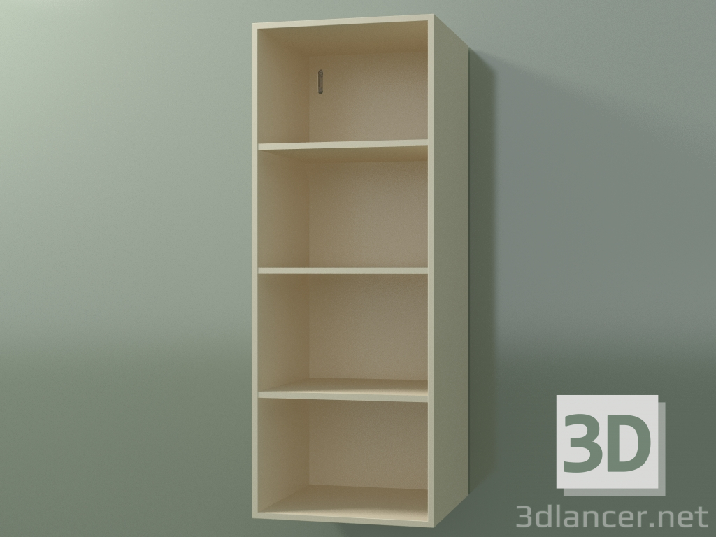 3D modeli Boy dolabı (8DUBCD01, Bone C39, L 36, P 36, H 96 cm) - önizleme