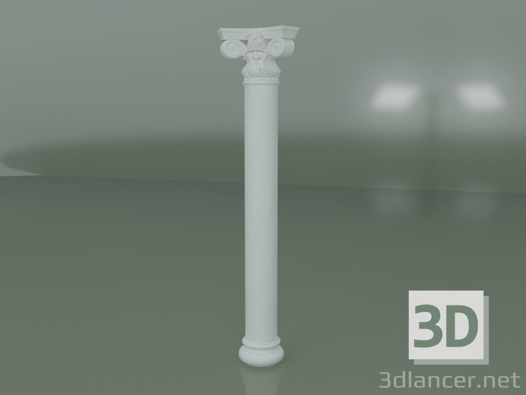 3d model Plaster column KN004 - preview