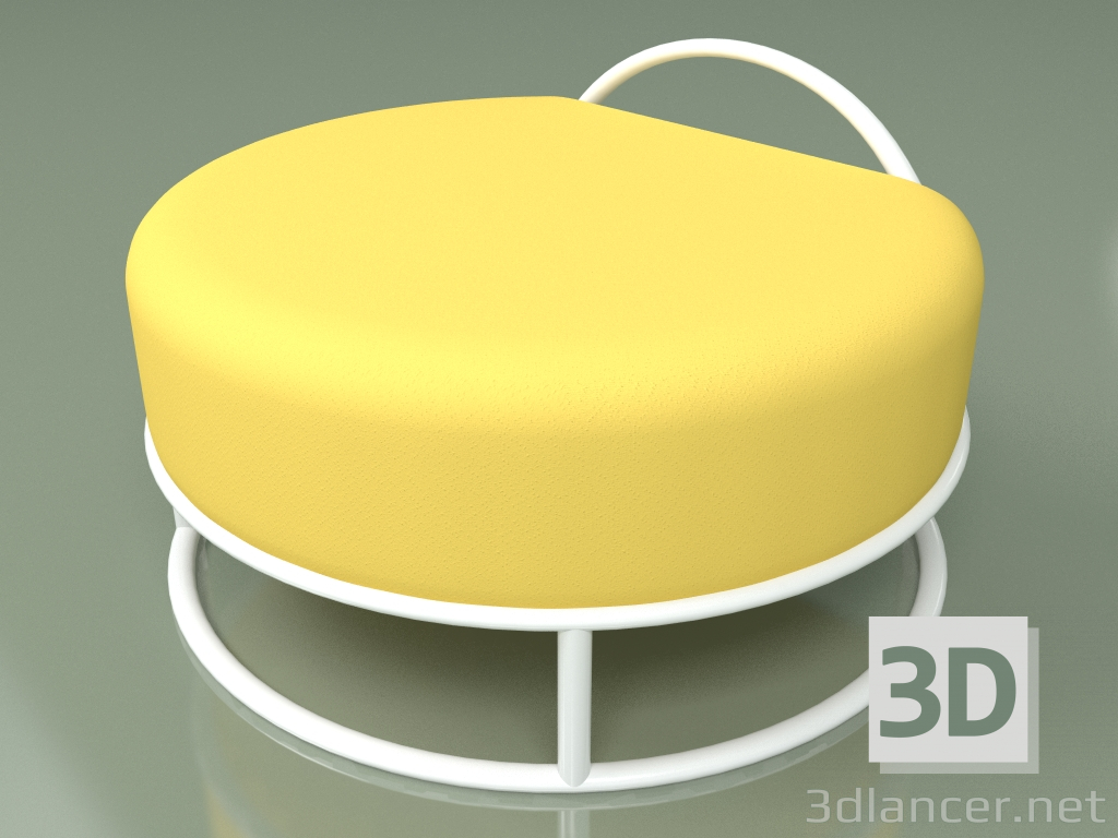 modello 3D Pouf di Varya Schuka (giallo senape) - anteprima