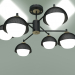 3d model Ceiling chandelier 70106-6 (black) - preview
