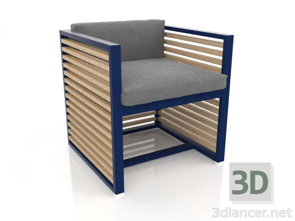 3 डी मॉडल कुर्सी (रात का नीला) - पूर्वावलोकन