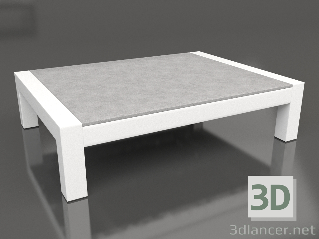 3d модель Кофейный стол (White, DEKTON Kreta) – превью