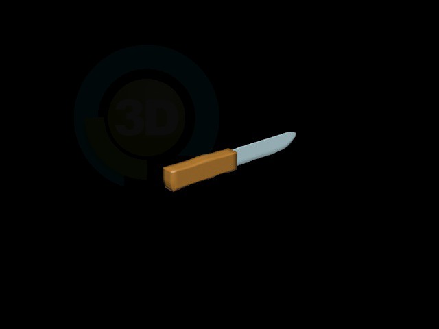 modelo 3D Cuchillo LowPoly - escuchar modelo 3D Cuchillo LowPoly - escuchar