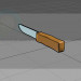 3d модель Низкополигональный Нож – превью