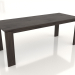 modèle 3D Table à manger BLANK 2000x800x750 mm (chêne foncé) - preview