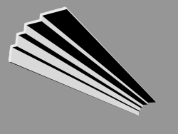 Gesims C393 - Stufen (200 x 15 x 21 cm)