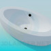 3D Modell Ovale Badewanne - Vorschau