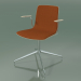 3d model Chair 5911 (4 legs, swivel, with armrests, with front trim, white birch) - preview