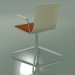 3d model Chair 5911 (4 legs, swivel, with armrests, with front trim, white birch) - preview