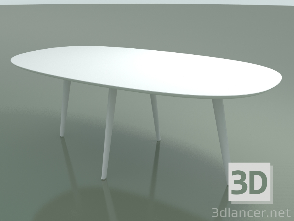 3D Modell Ovaler Tisch 3507 (H 74 - 200 x 110 cm, M02, L07, Option 1) - Vorschau