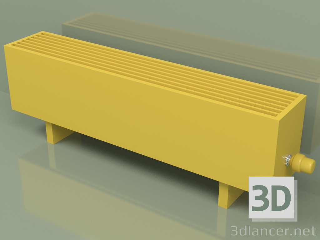modello 3D Convettore - Aura Basic (240x1000x186, RAL 1012) - anteprima