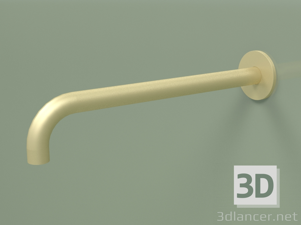 modello 3D Bocca di erogazione a parete 90 ° Lmax 300mm (BC013, OC) - anteprima