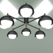 3d model Ceiling chandelier 70106-8 (black) - preview