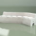 modèle 3D Canapé en papier pour 12 personnes (blanc) - preview