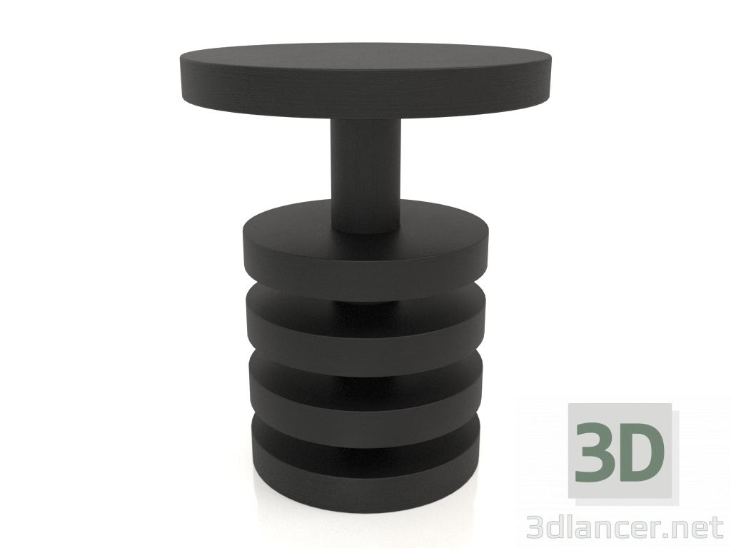 3D modeli Sehpa JT 04 (D=450x550, ahşap siyah) - önizleme