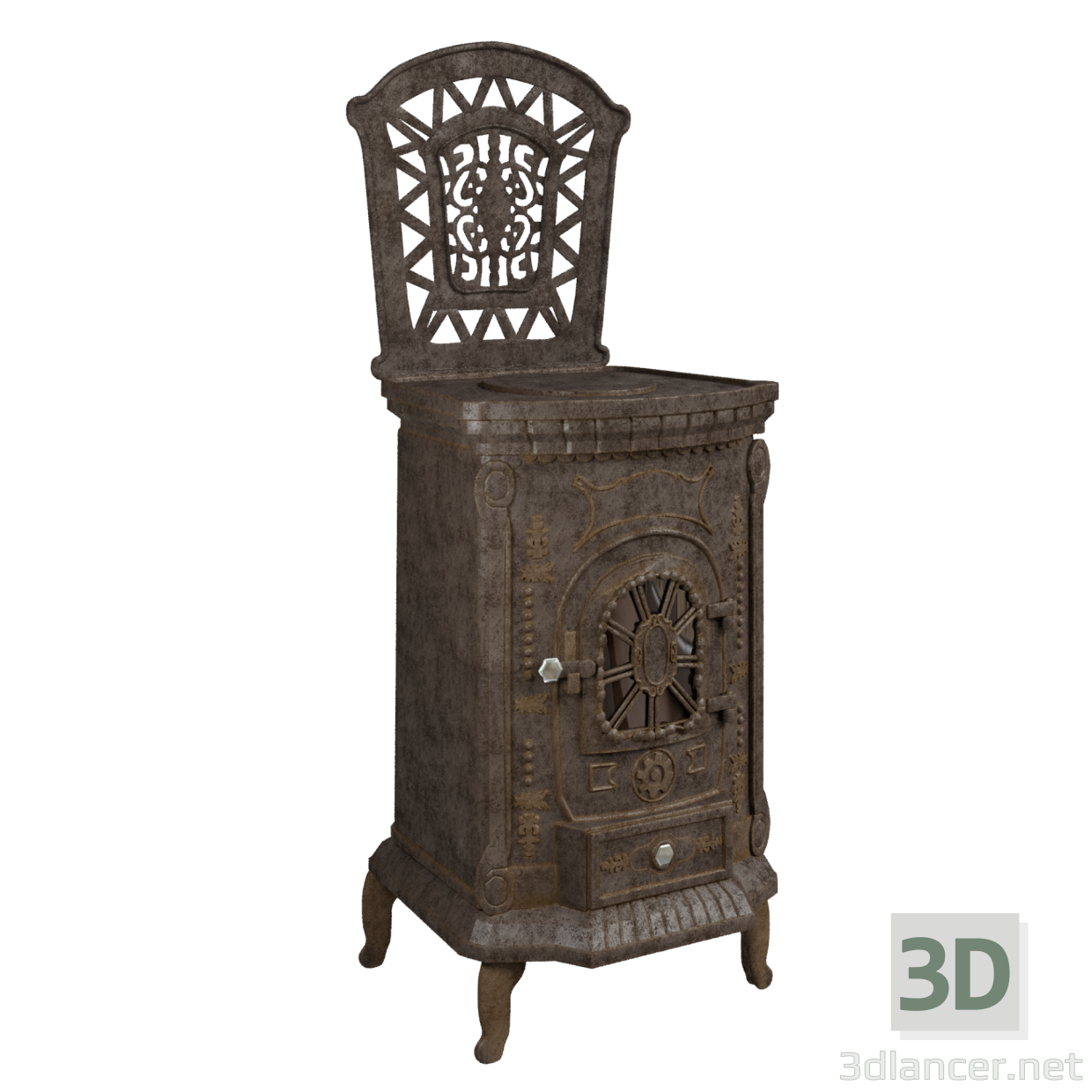 3d Stove-fireplace LK AMBRA model buy - render
