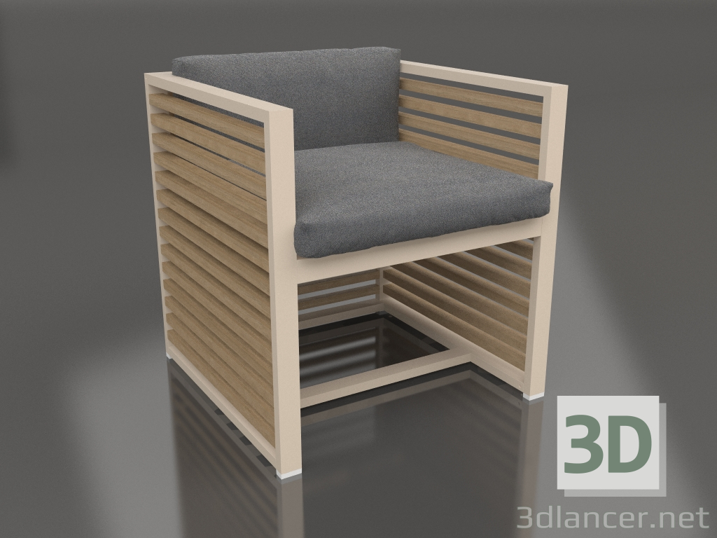 3D Modell Stuhl (Sand) - Vorschau