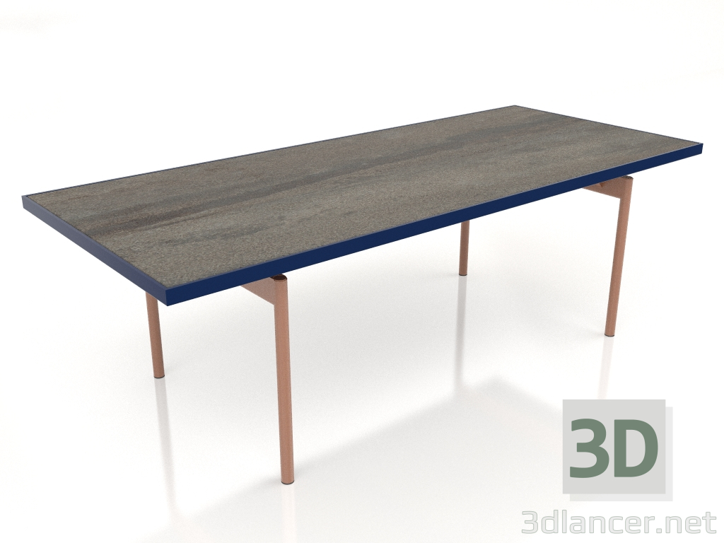 modello 3D Tavolo da pranzo (Blu notte, DEKTON Radium) - anteprima