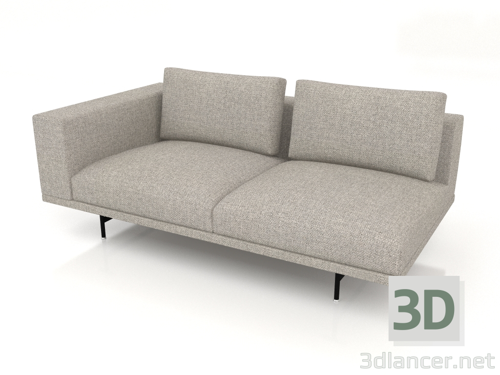modello 3D Modulo divano Loft VIPP610 (sinistra) - anteprima
