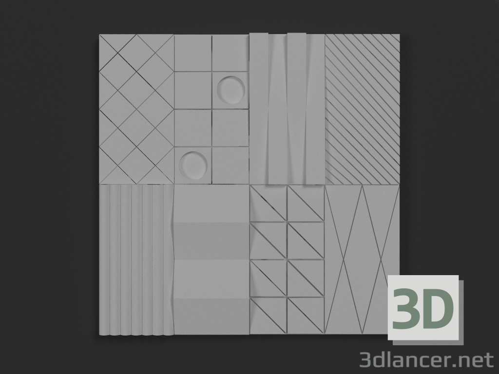 3d model Domino 1 gypsum board - preview