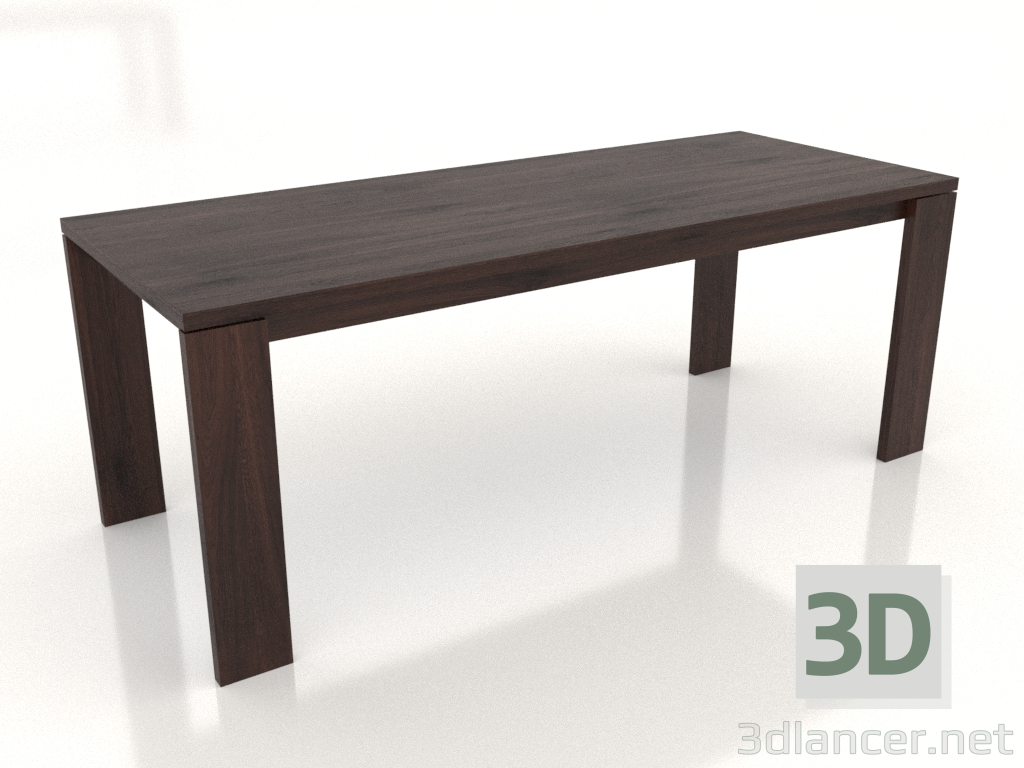 3d model Dining table BLANK 2000x800x750 mm (wenge oak) - preview