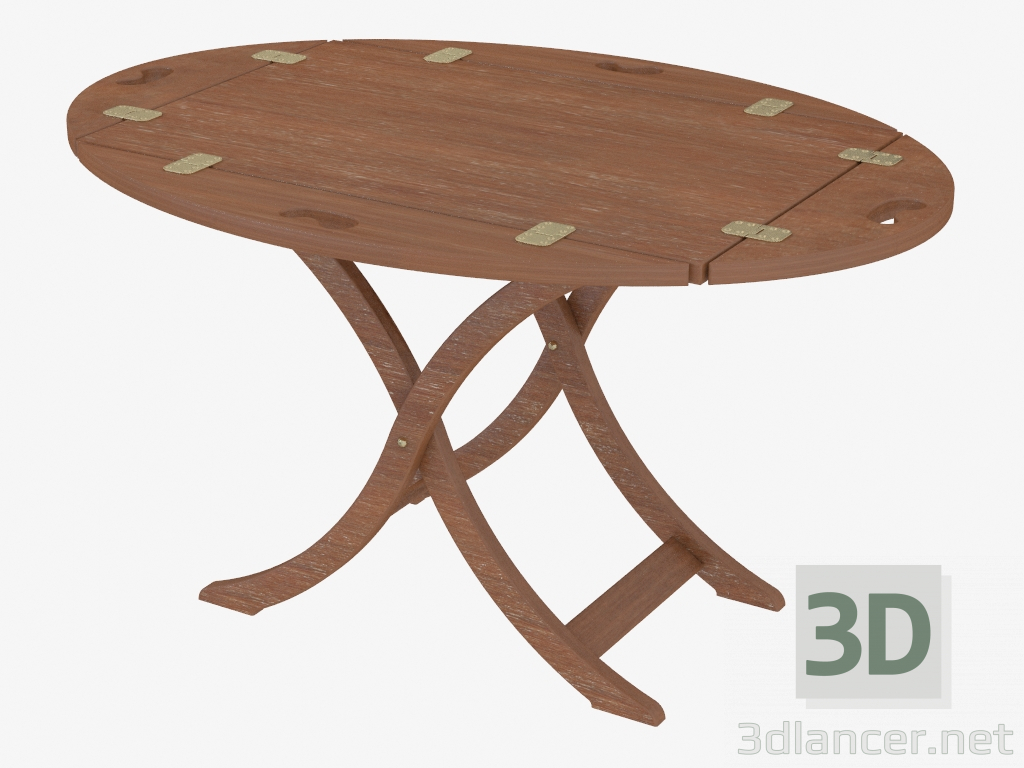 3d model Plegable mesa de café - vista previa