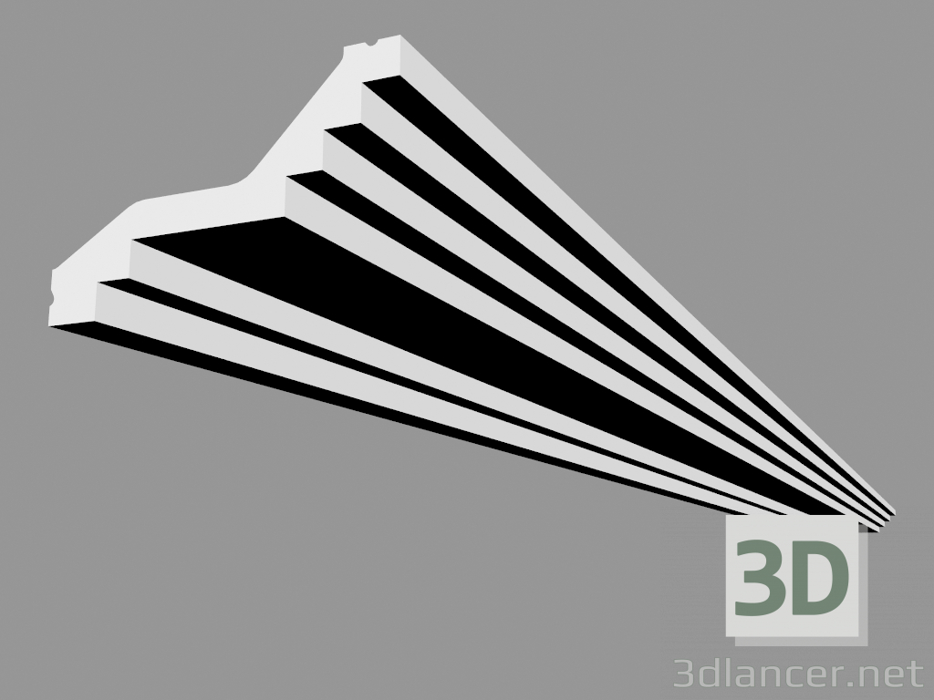 modèle 3D Corniche 400 (200 x 6 x 10 cm) - preview