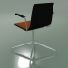 3d model Chair 5911 (4 legs, swivel, with armrests, with front trim, black birch) - preview