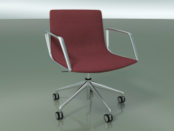 Cadeira de conferência 4900BI (5 rodízios, com braços)