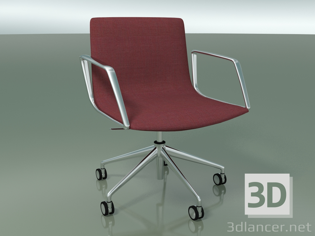 3d model Conference chair 4900BI (5 castors, with armrests) - preview