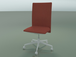 High back chair 6503 (5 castors, with removable padding, V12)