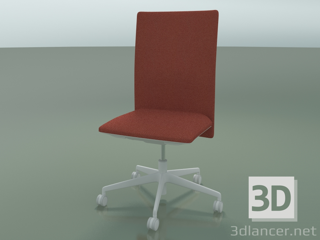 modèle 3D Chaise à dossier haut 6503 (5 roulettes, avec rembourrage amovible, V12) - preview