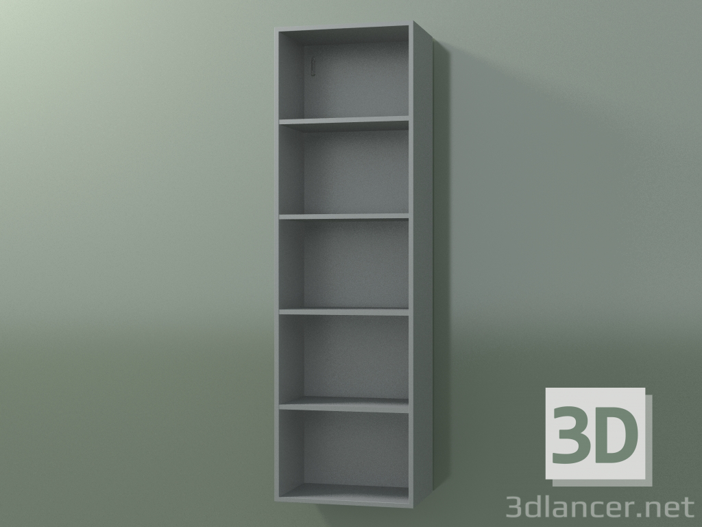 3 डी मॉडल दीवार लंबा कैबिनेट (8DUBDC01, सिल्वर ग्रे C35, L 36, P 24, H 120 सेमी) - पूर्वावलोकन