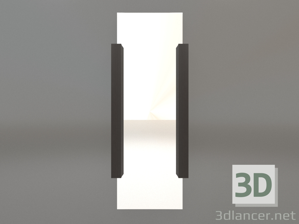 modello 3D Specchio ZL 07 (575x1500, legno marrone scuro) - anteprima