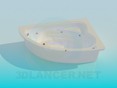 modelo 3D Bañera de esquina - escuchar modelo 3D Bañera de esquina - escuchar