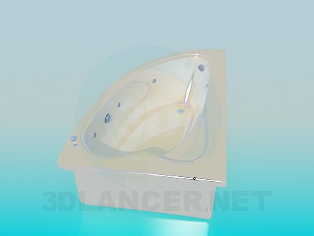 modelo 3D Bañera de esquina - escuchar modelo 3D Bañera de esquina - escuchar