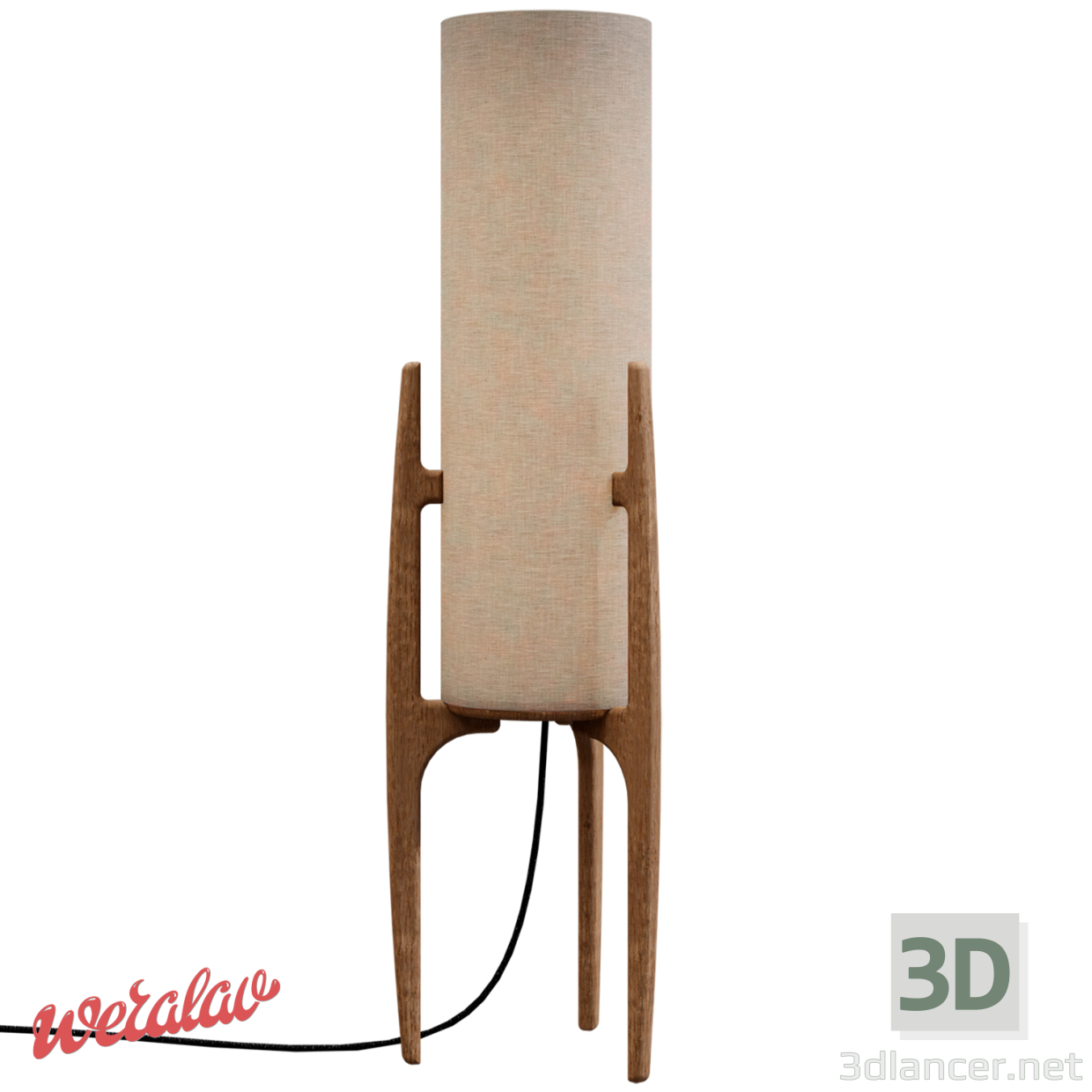 modèle 3D Lampadaire "Rocket M" - preview