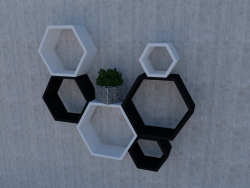 Tablette sous forme de nids d'abeilles