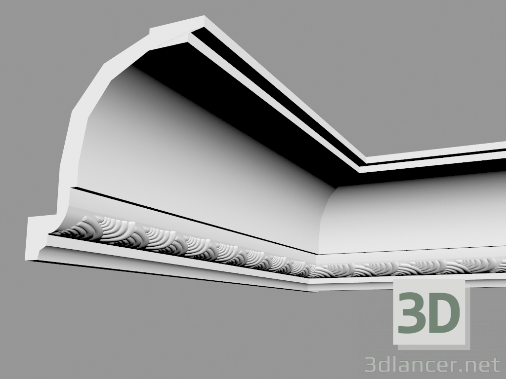3D modeli Korniş C402 (10.7 x 9.4 cm) - önizleme
