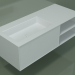 3D Modell Waschbecken mit Schublade und Fach (06UC724S2, Glacier White C01, L 120, P 50, H 36 cm) - Vorschau