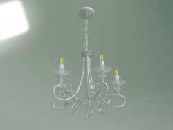 Suspended chandelier Alexandria 60057-5 (white with silver)