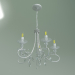 3d model Suspended chandelier Alexandria 60057-5 (white with silver) - preview