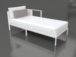 Sofa module, section 2 right (White)