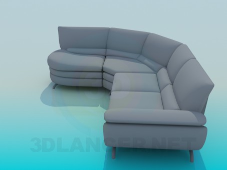 3d модель Диван – превью 3d модель Диван – превью
