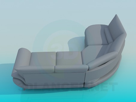 3d модель Диван – превью 3d модель Диван – превью